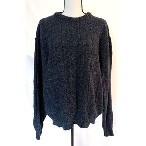 Royal North Mills Outfitters Crewneck Sweater | Vintage Wool Navy, Made in USA